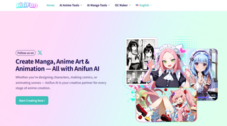 Anifun AI – Free Anime, Comic & Animation Generator screenshot
