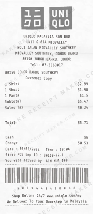 Fake Receipt Maker screenshot