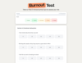 TripleTen Burnout Test screenshot