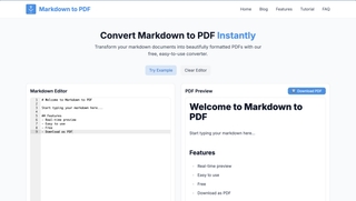 Markdown to pdf screenshot