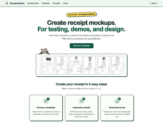 Receipt Mocker : Free purchase receipt generator tool screenshot
