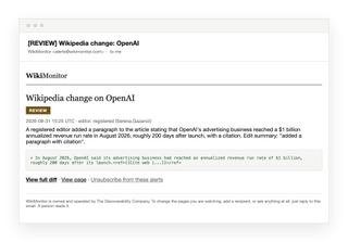 WikiMonitor screenshot