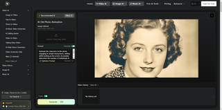 Videoweb AI Old Photo Animation screenshot