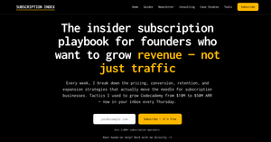 Subscription Index screenshot