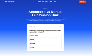 Automated vs Manual Submission Quiz screenshot