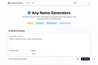 Any Name Generators screenshot