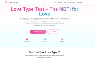 love type test screenshot