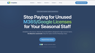SmtpMan: The fair, indie alternative to M365 F1. Elastic email for lean teams. screenshot