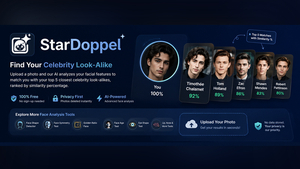 Find your celebrity doppelganger instantly with AI — free, no sign-up required screenshot