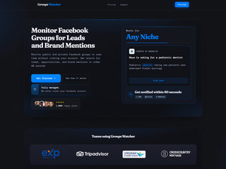 Groups Watcher : Monitor Facebook groups for leads and brand mentions. Alerts in 60 sec. screenshot