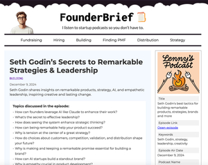 FounderBrief screenshot