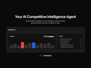 HeadsUp : Your AI Competitive Intelligence Agent screenshot
