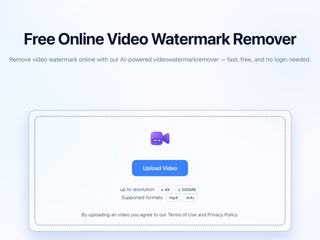 Video Watermark Remover : Remove video watermarks online for free screenshot