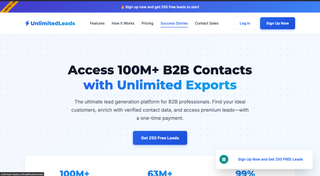 Unlimited leads screenshot