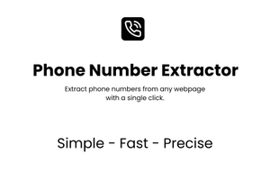 Phone Number Extractor screenshot