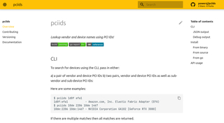 pciids screenshot