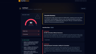 Contract auditor screenshot