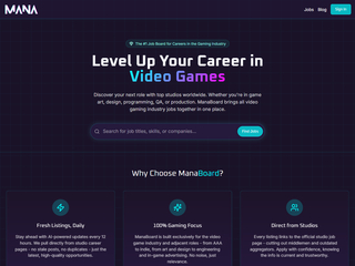 🎮 Level Up Your Game Career with Manaboard.io! 🚀 screenshot