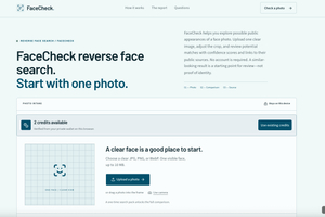 FaceCheck screenshot
