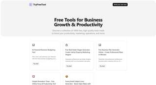 Try Free Tool screenshot