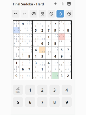 Final Sudoku screenshot
