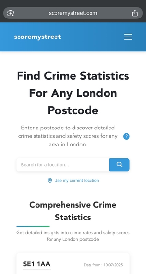 scoremystreet screenshot