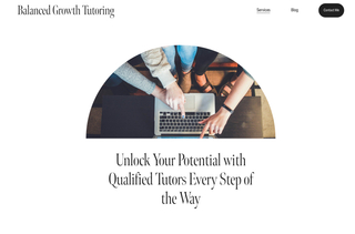 Balanced Growth Tutoring screenshot