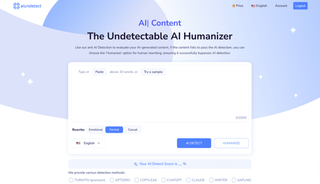 AI Undetect - The  Freemium Undetectable AI Humanizer That Bypasses AI Detection screenshot