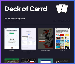 Deck of Carrd screenshot