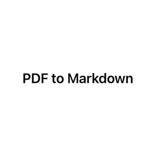 PDF to Markdown screenshot