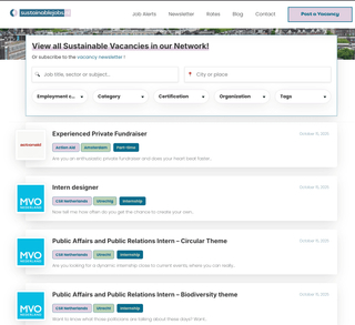 Sustainablejobs screenshot