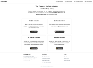 DueDateKit - Your Pregnancy Due Date Calculator screenshot