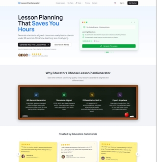 LessonPlanGenerator screenshot