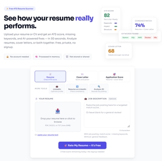 RateMy.cv screenshot