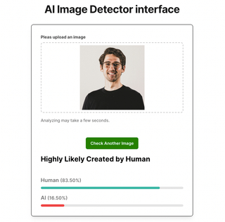 AI Image Detector screenshot