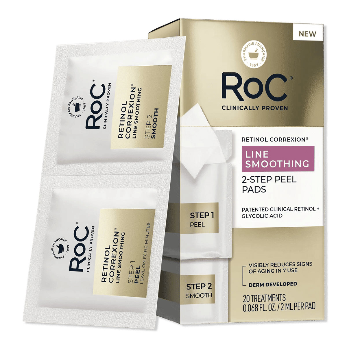 Retinol Correxion Line Smoothing 2-Step Peel Pads