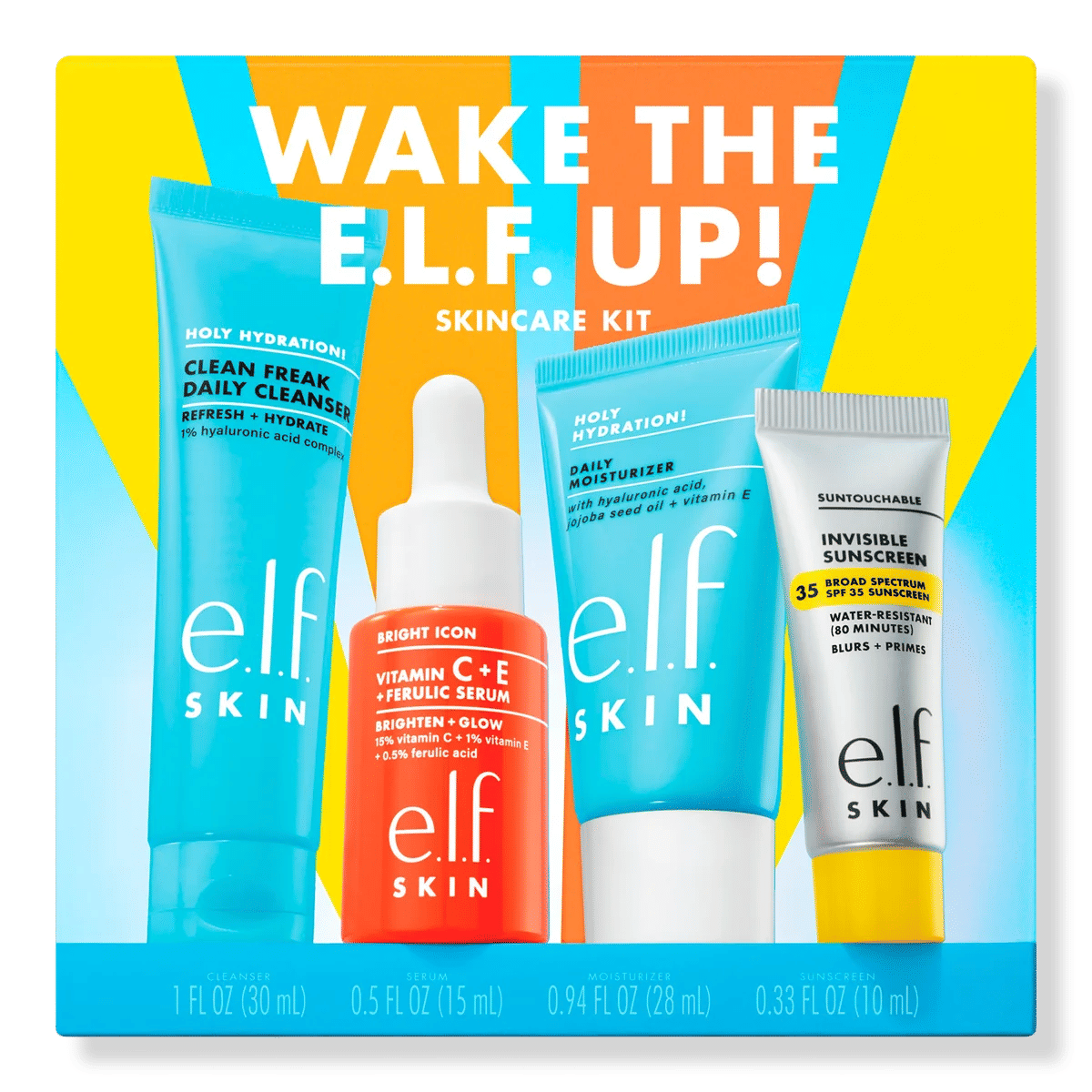 Wake the e.l.f. Up! Skincare Kit