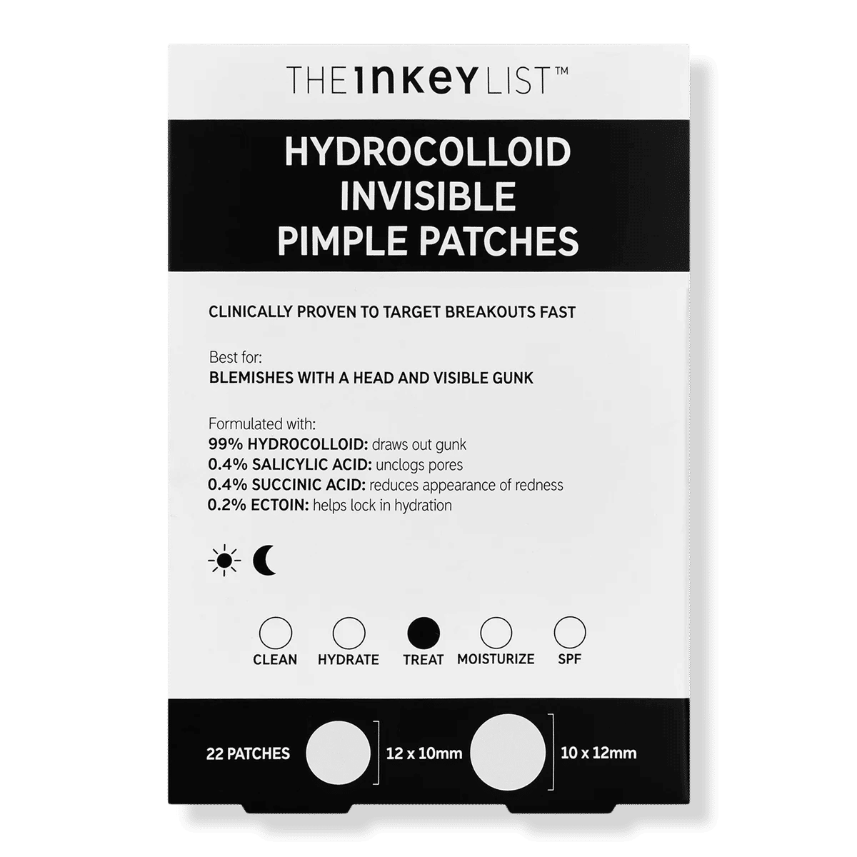Hydrocolloid Invisible Pimple Patches + Salicylic Acid - 22 ct