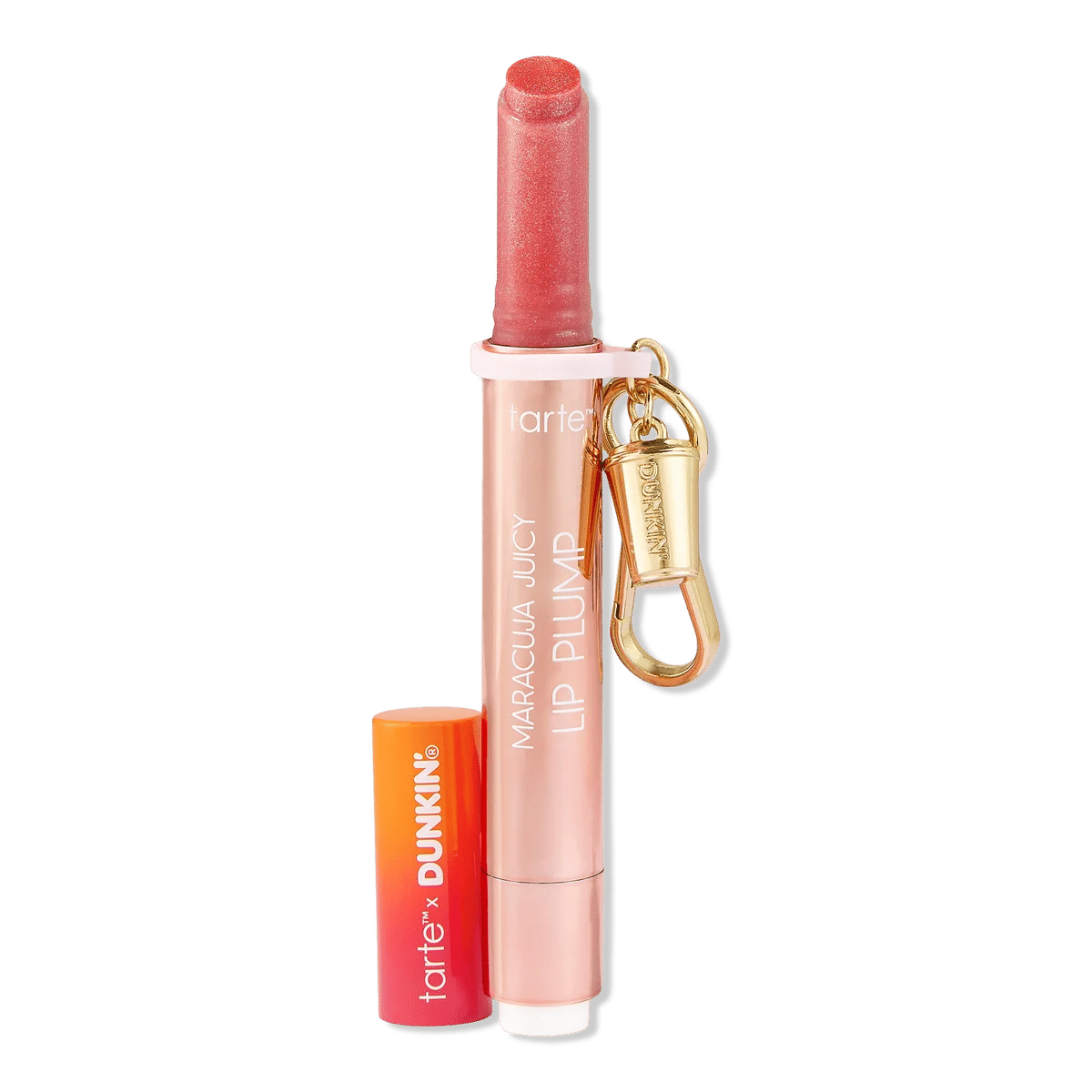 tarte x Dunkin' Maracuja Juicy Shimmer Glass Lip Plump + Free Charm
