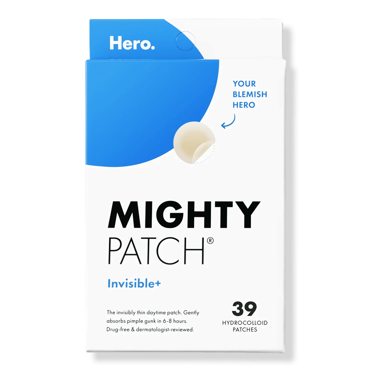 Mighty Patch Invisible+ Daytime Hydrocolloid Acne Pimple Patches - 39 ct