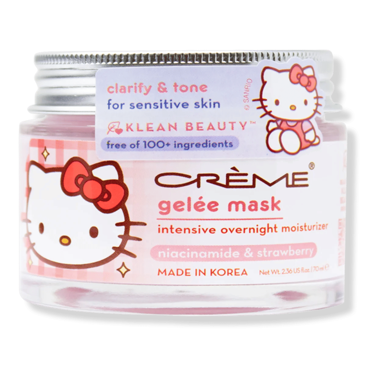 Sanrio Hello Kitty Klean Beauty Intensive Overnight Moisture Gelee Mask