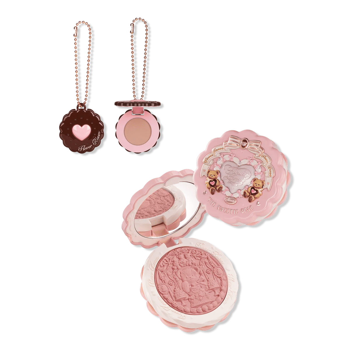 The Sweetie Bear Collection Satin Blush & Matte Blush Charm Duo Set