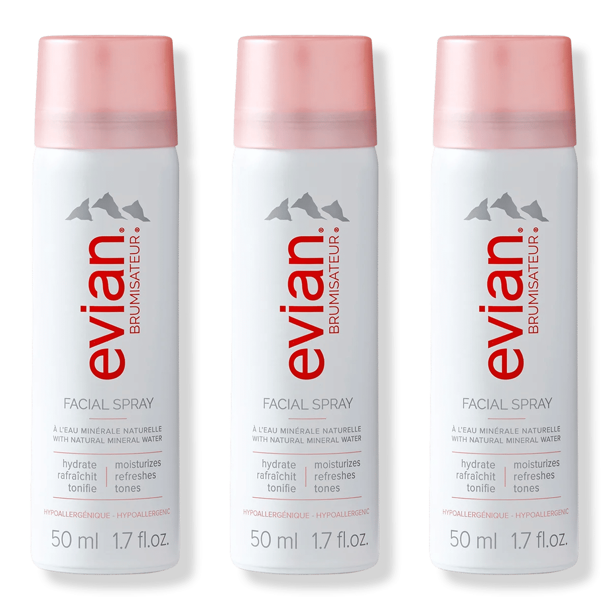 Natural Mineral Water Facial Spray Travel Trio