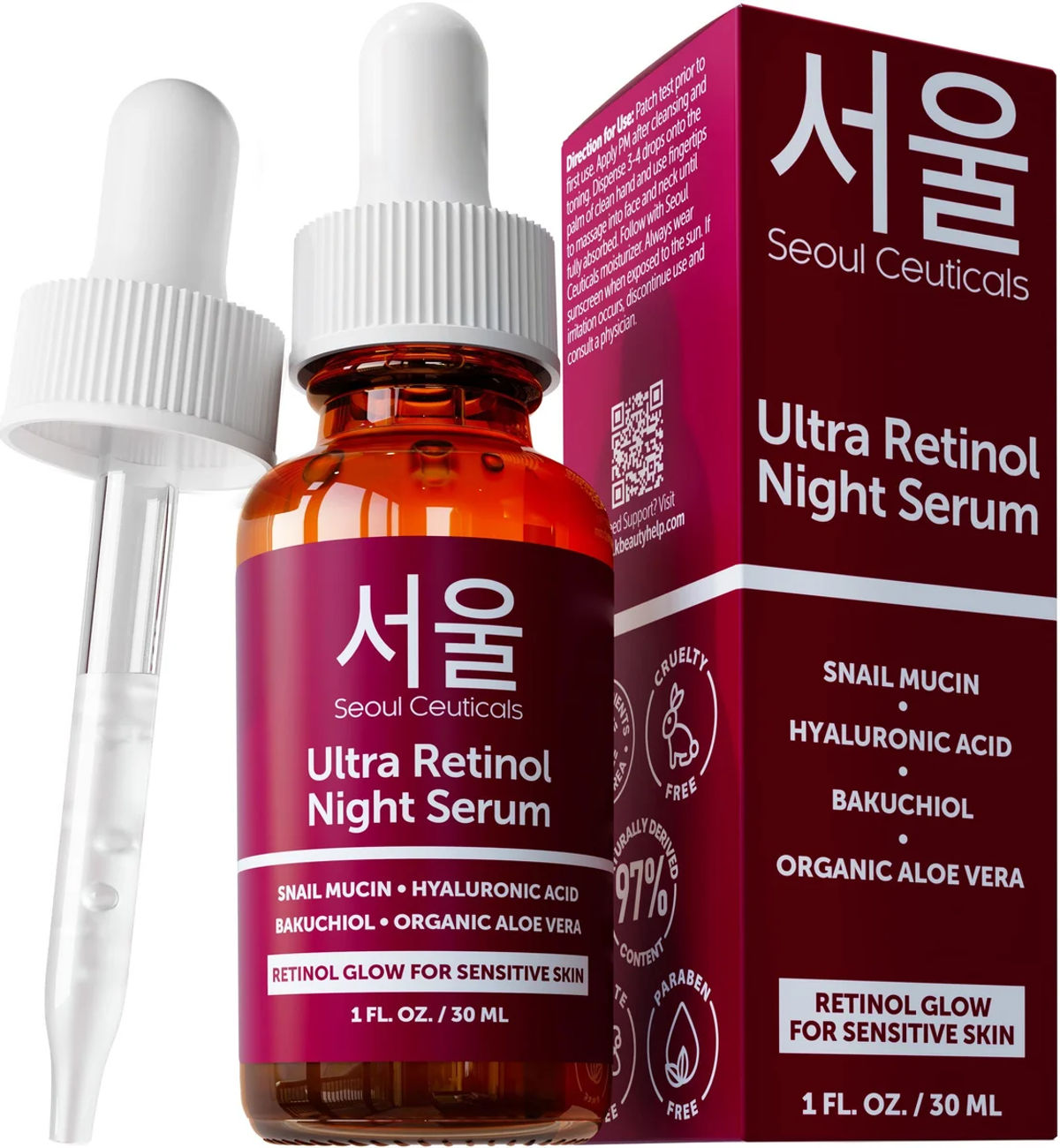 Korean Skin Care Ultra Retinol Night Serum