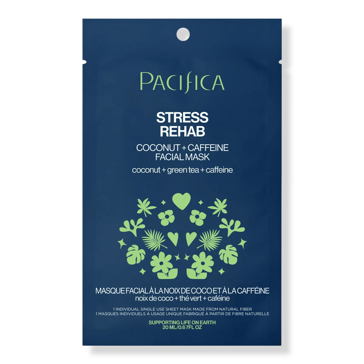 Stress Rehab Coconut & Caffeine Facial Mask