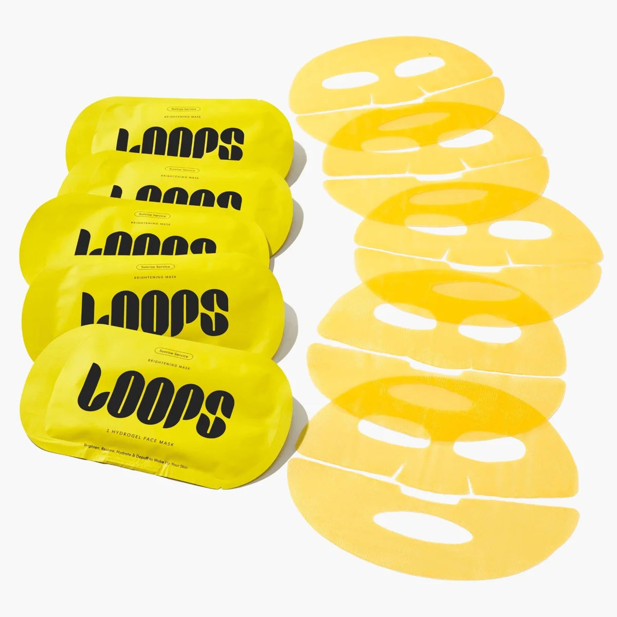 Sunrise Service Brightening Hydrogel Face Mask Set