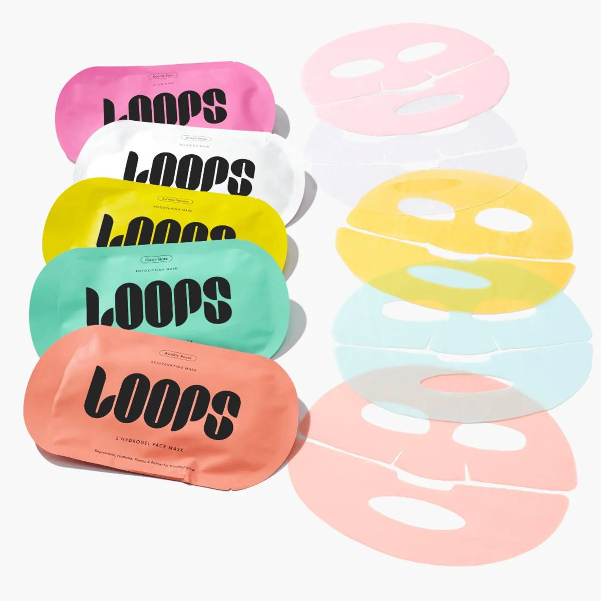 Variety Loop Assorted Hydrogel Face Masks Set