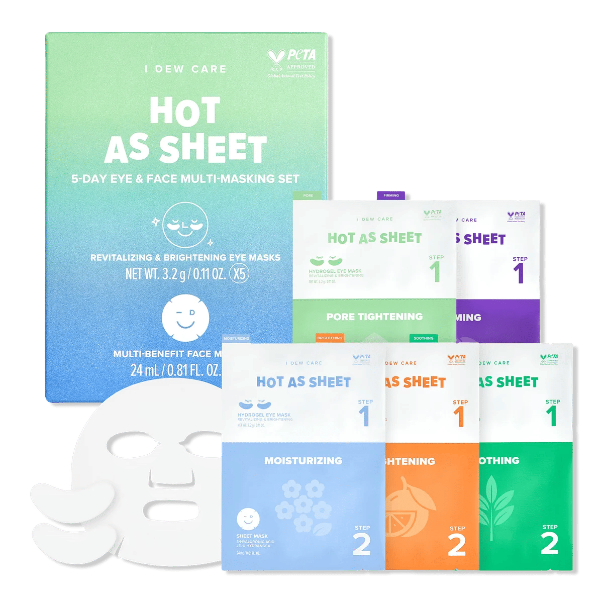 Hot As Sheet 5-Day Eye & Face Multi-Masking Set