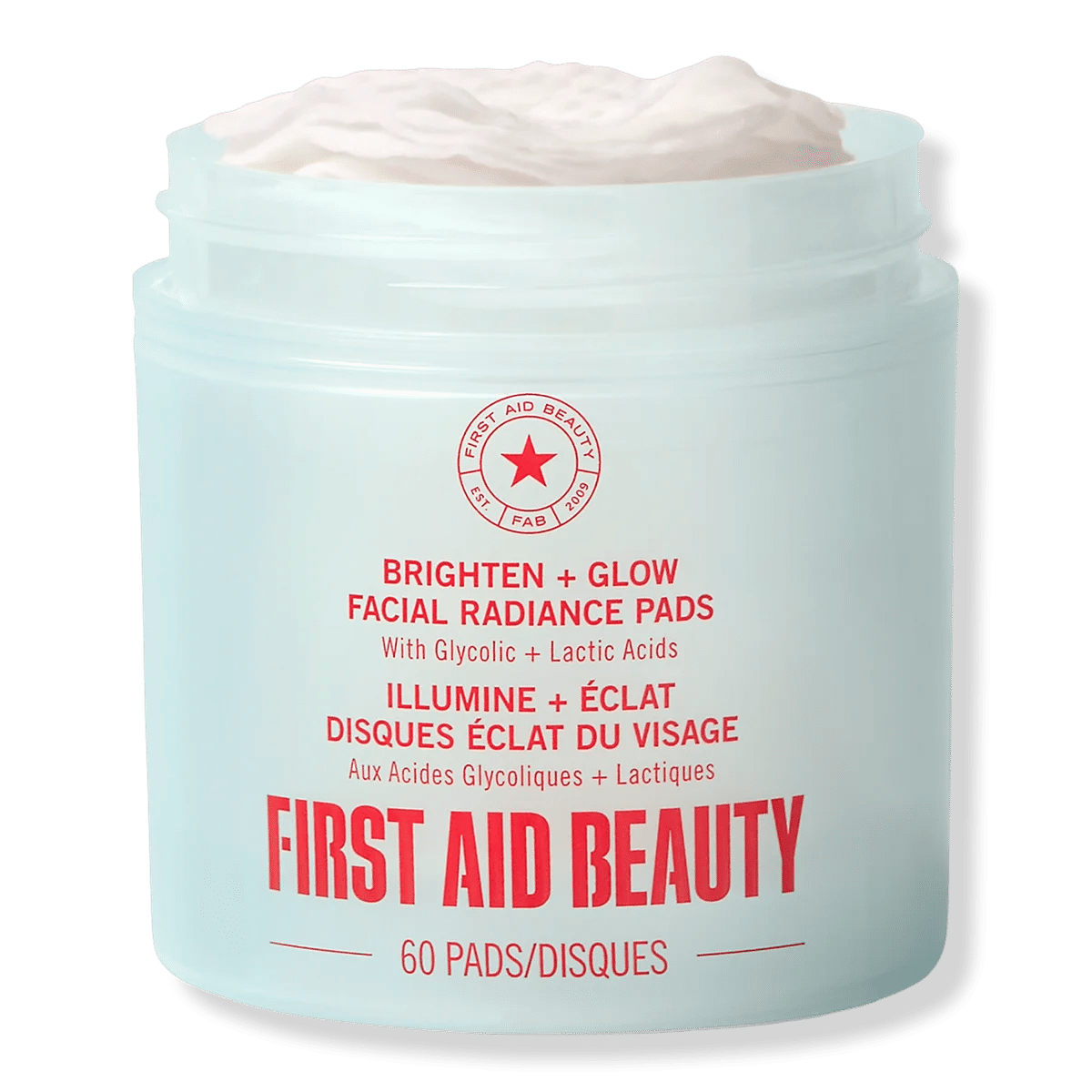 Facial Radiance Pads with Glycolic + Lactic Acids - 60 ct