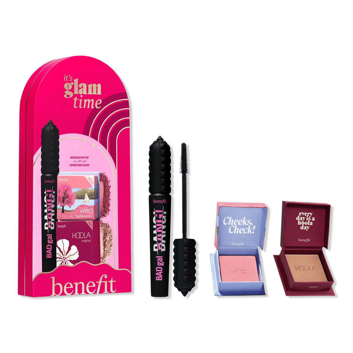 It’s Glam Time Mascara, Blush & Bronzer Makeup Set